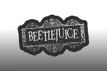 Beetlejuice font