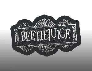 Beetlejuice font