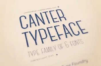 Canter Typeface Free font