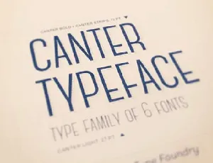 Canter Typeface Free font