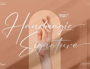 Handmagic Signature font