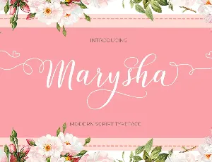 Marysha Script font