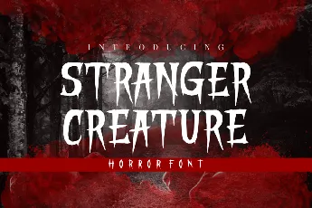 STRANGER CREATURE font