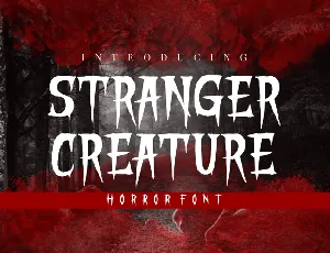 STRANGER CREATURE font