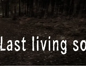 Last living souls font