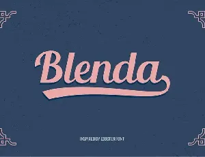 Blenda Script font