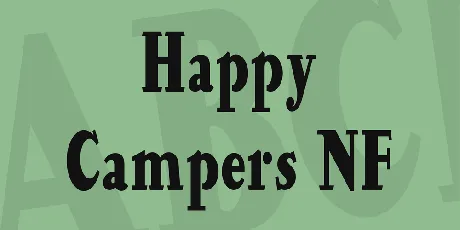 Happy Campers NF font