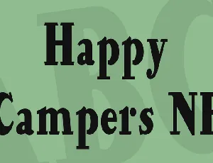 Happy Campers NF font