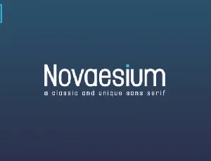 Novaesium Family font