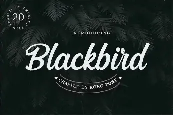 Blackbird Script font