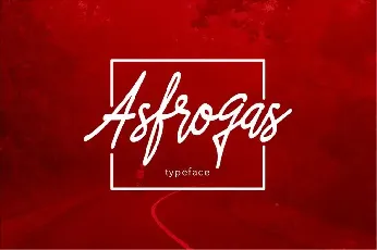 Asfrogas font