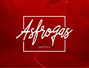 Asfrogas font