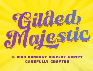 Gilded Majestic font