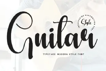 Guitar Script font