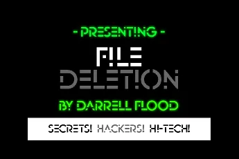 File Deletion font