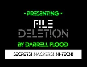 File Deletion font