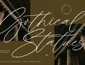 Gothical Statues font