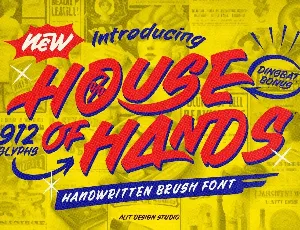 House Of Hands font