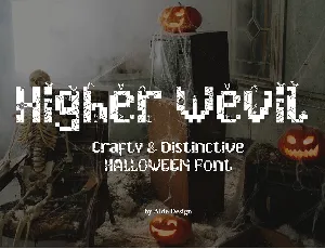 Higher Wevil font