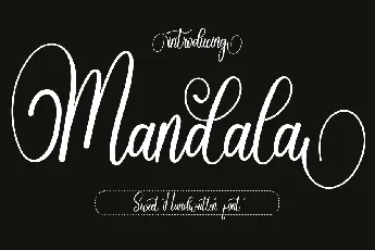 Mandala Script Typeface font