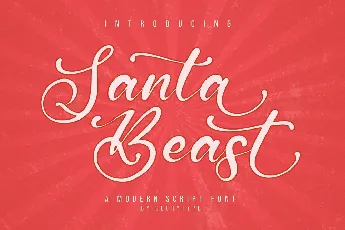 Santa Beast font