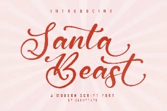 Santa Beast font