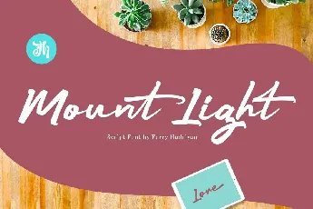 Mount Light font