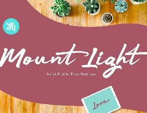 Mount Light font