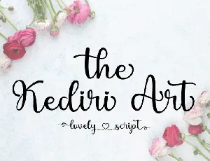 The Kediri Art font