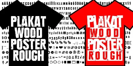 PLAKAT Wood Family font