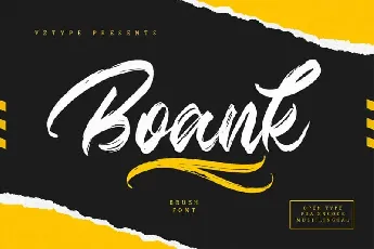 Boank Brush font