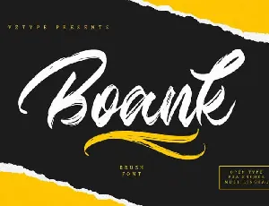 Boank Brush font