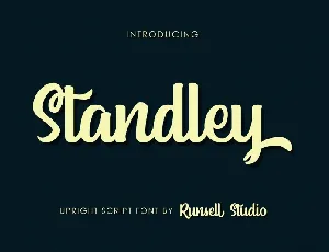 Standley Script font