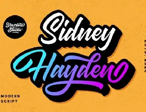 Sidney Hayden font