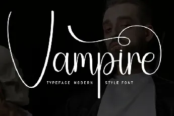 Vampire Script font