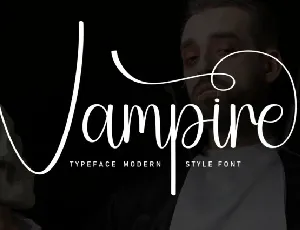 Vampire Script font