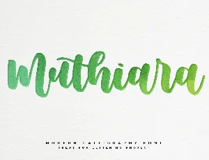 Muthiara font