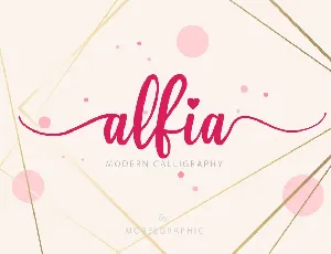 Alfia Personal Use font