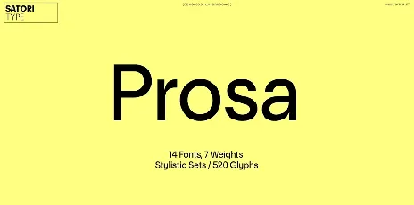 Prosa font