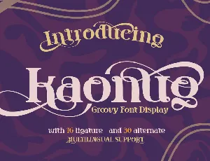 kaonug personal font