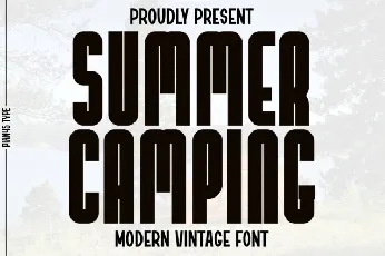 Summer Camping font