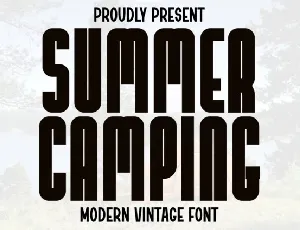 Summer Camping font