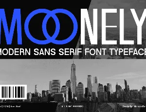 MOONELY font