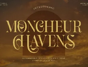 Moncheur Havens font