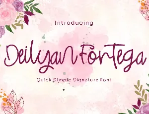 Deilyan Fortega font