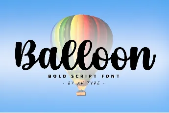 Balloon font