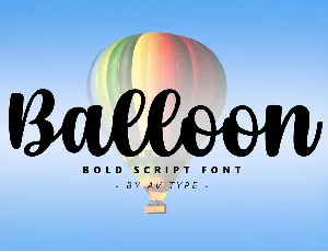 Balloon font