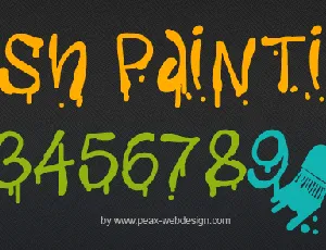 PW Fresh Paintings font