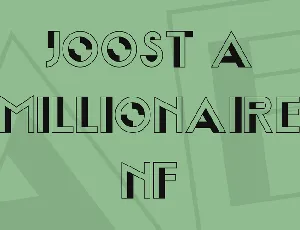 Joost A Millionaire NF font