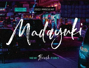 Madayuki font